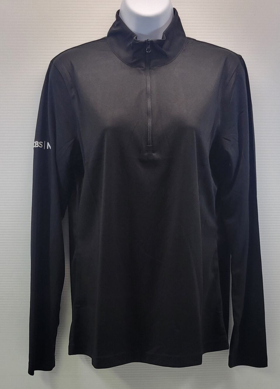 F2) Clique Woman Spin Eco Performance Quarter Zip Promo Pullover CBS NFL Medium